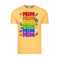 Vintage Mustard rainbow pride celebration Vintage Tee - LillyAllenDesigns