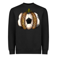 Black Soccer Pumpkin Heavyweight Sweatshirt - texasbilliewilder