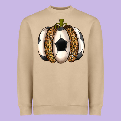 Soccer Pumpkin Heavyweight Sweatshirt Designed By Texasbilliewilder