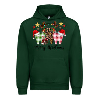 Forest Green merry christmas tooth Urban Hoodie - CowhideDigitalArt