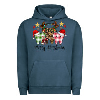 Pigment Midnight Navy merry christmas tooth Urban Hoodie - CowhideDigitalArt