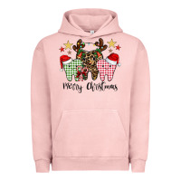 Pigment Salmon merry christmas tooth Urban Hoodie - CowhideDigitalArt