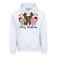 White merry christmas tooth Urban Hoodie - CowhideDigitalArt