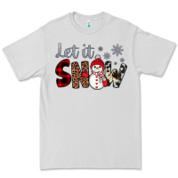 Dove Grey let it snow snowman Premium Tee - JahusDesignShop