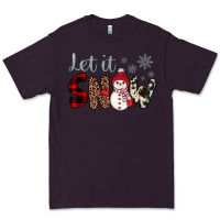 Plum let it snow snowman Premium Tee - JahusDesignShop