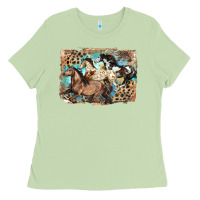 Matcha 3 western horses running free Ladies Tee - LillyAllenDesigns