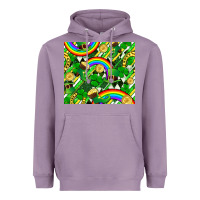 Lavender St. Patrick's Day Heavyweight Hoodie - FaDigitalArtStudio