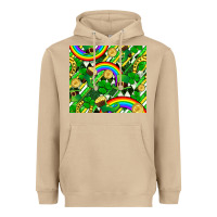 Mushroom St. Patrick's Day Heavyweight Hoodie - FaDigitalArtStudio