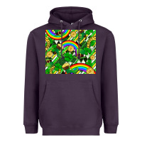 Plum St. Patrick's Day Heavyweight Hoodie - FaDigitalArtStudio