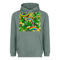 Sage St. Patrick's Day Heavyweight Hoodie - FaDigitalArtStudio