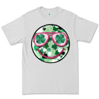 Dove Grey st patrick's smiley Premium Tee - MaliasSmallBusiness