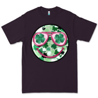 Plum st patrick's smiley Premium Tee - MaliasSmallBusiness