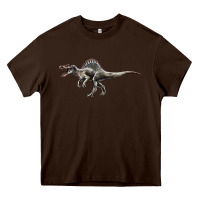 Chocolate Brown Spinosaurus Heavy Core Tee - LillyAllenDesigns
