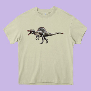 Spinosaurus Heavy Core Tee Designed By Lillyallendesigns