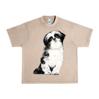 French Oak shih tzu dog Urban Heavy Tee - LillyAllenDesigns