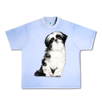 Grape Ice shih tzu dog Urban Heavy Tee - LillyAllenDesigns