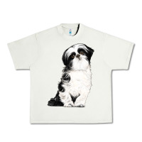 Pistachio shih tzu dog Urban Heavy Tee - LillyAllenDesigns
