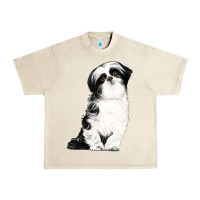 Sandshell shih tzu dog Urban Heavy Tee - LillyAllenDesigns
