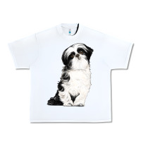 White shih tzu dog Urban Heavy Tee - LillyAllenDesigns