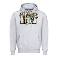 Heather Grey Mama's boy Mother's Day Zipper Hoodie - CowGirlArtShop