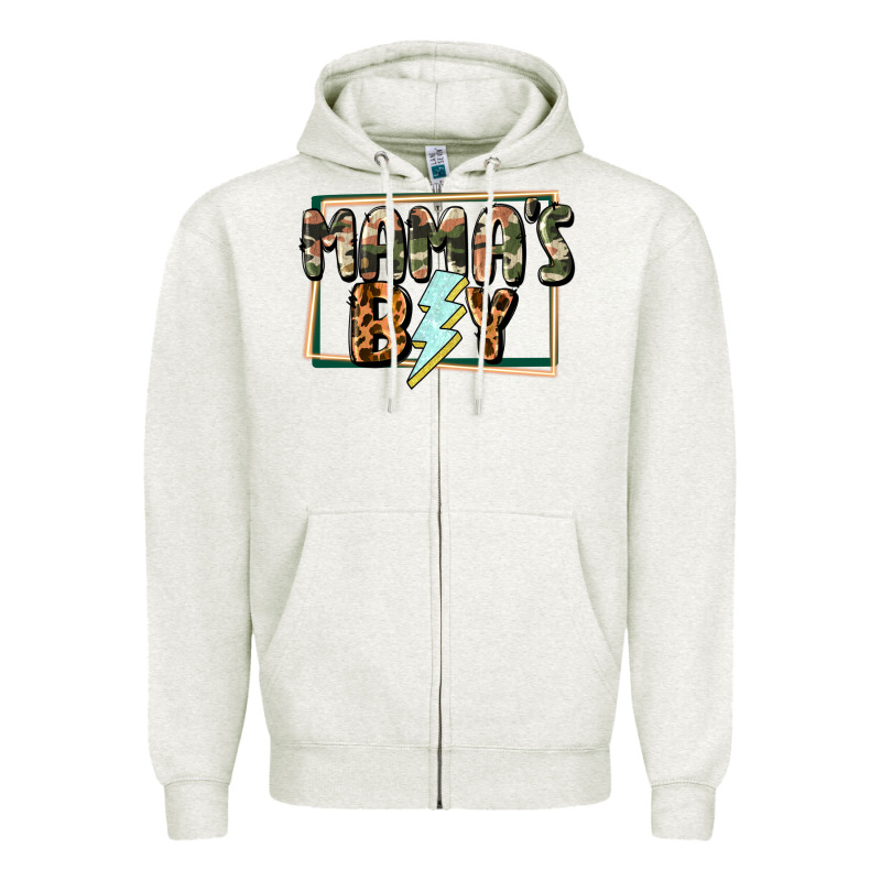 Mama's Boy Mother's Day Zipper Hoodie by CowGirlArtShop | Teevron