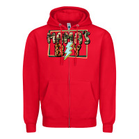 Red Mama's boy Mother's Day Zipper Hoodie - CowGirlArtShop