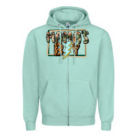Seafoam Mama's boy Mother's Day Zipper Hoodie - CowGirlArtShop