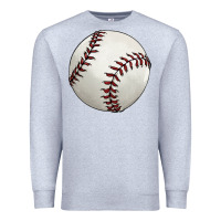 Heather Grey baseball ball Premium Sweatshirt - FaDigitalArtStudio