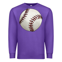 Purple baseball ball Premium Sweatshirt - FaDigitalArtStudio