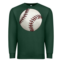 Sports Green baseball ball Premium Sweatshirt - FaDigitalArtStudio