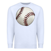 White baseball ball Premium Sweatshirt - FaDigitalArtStudio
