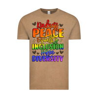 Vintage Coffee inspirational words in rainbow colors Vintage Tee - LillyAllenDesigns