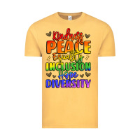 Vintage Mustard inspirational words in rainbow colors Vintage Tee - LillyAllenDesigns