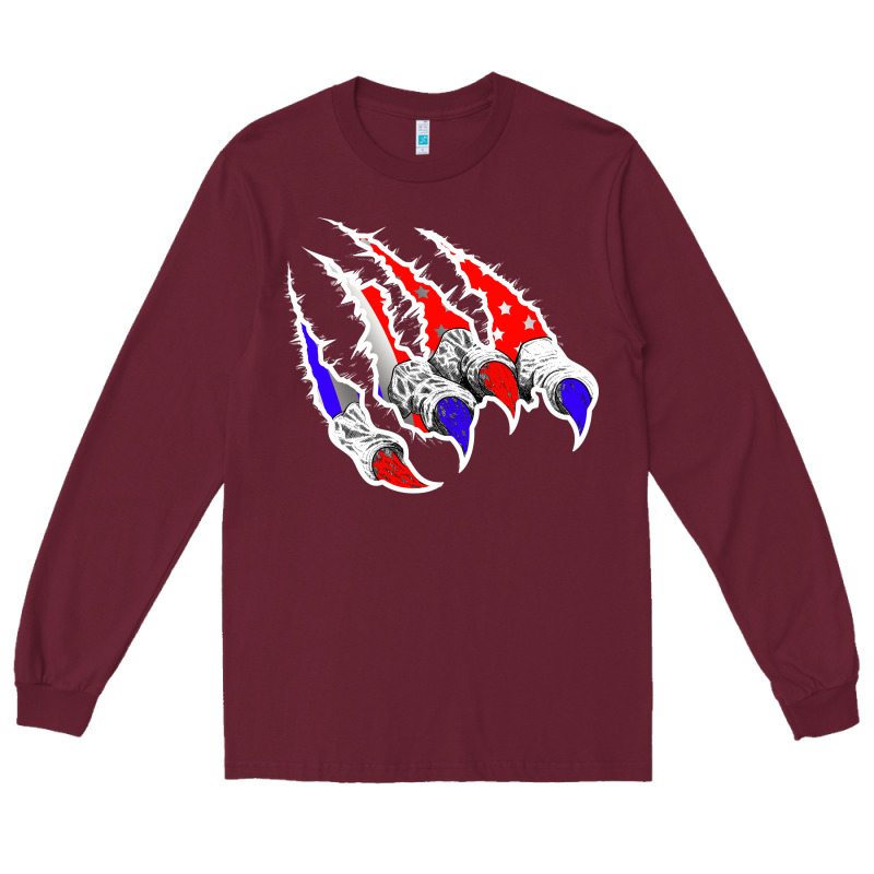 American Flag Claw Long Sleeve Tee by Bettercallsaul | Teevron