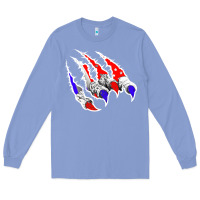Colony Blue American Flag Claw Long Sleeve Tee - Bettercallsaul