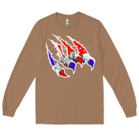 Toasted Coconut American Flag Claw Long Sleeve Tee - Bettercallsaul