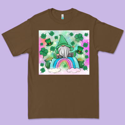 St Patrick's Gnome Premium Tee Designed By Maliassmallbusiness