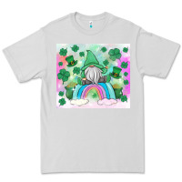Dove Grey st patrick's gnome Premium Tee - MaliasSmallBusiness