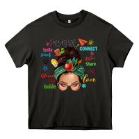 Asphalt Teacher messy bun caucasian Heavy Core Tee - NancyCooperArtShop
