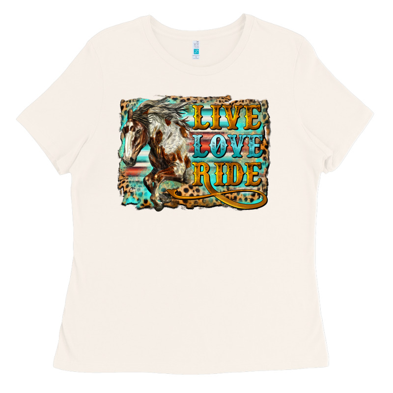 Live Love Ride Horse Ladies Tee by LillyAllenDesigns | Teevron