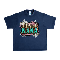 Navy blessed nana Urban Heavy Tee - LillyAllenDesigns