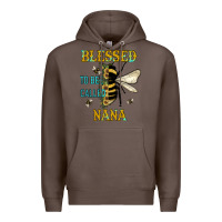 Coffee Blessed To Bee Nana Premium Hoodie - JahusDesignShop