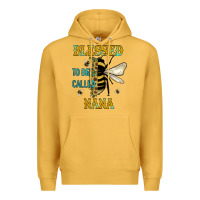 Mustard Blessed To Bee Nana Premium Hoodie - JahusDesignShop