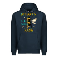 Navy Blessed To Bee Nana Premium Hoodie - JahusDesignShop