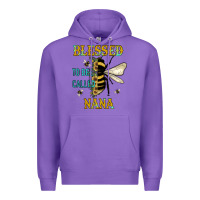 Purple Blessed To Bee Nana Premium Hoodie - JahusDesignShop