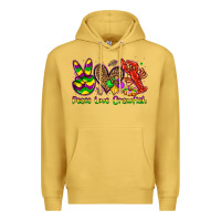Antique Gold peace love crawfish olivia Premium Hoodie - OliviaCreatesArt