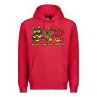Cardinal peace love crawfish olivia Premium Hoodie - OliviaCreatesArt