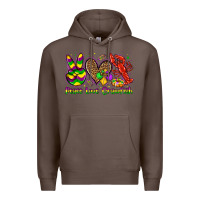 Coffee peace love crawfish olivia Premium Hoodie - OliviaCreatesArt