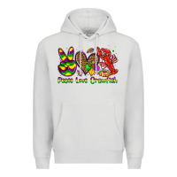 Dove Grey peace love crawfish olivia Premium Hoodie - OliviaCreatesArt