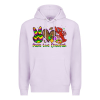 Lilac peace love crawfish olivia Premium Hoodie - OliviaCreatesArt